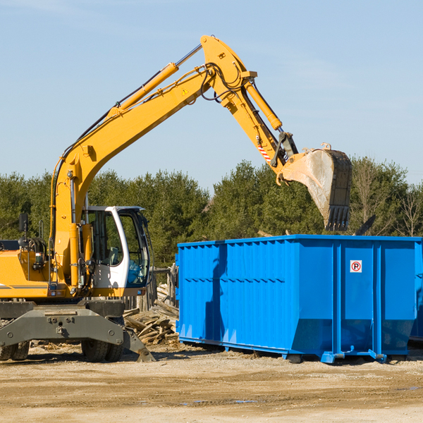 what size residential dumpster rentals are available in Homestead MI